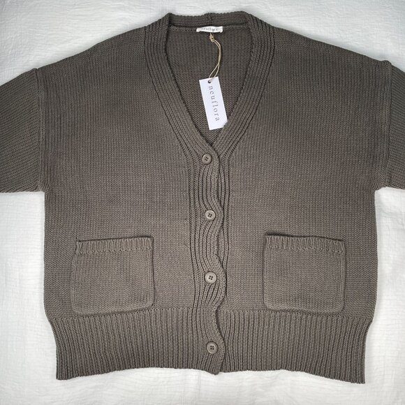 Neuflora Oversized Cardigan Button Front Relaxed Fall Layering Sweater Women’s S - Picture 6 of 16